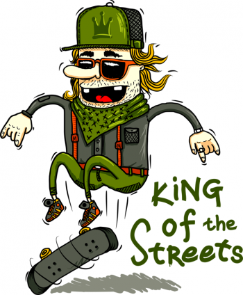 Наклейка на стену King of the Streets